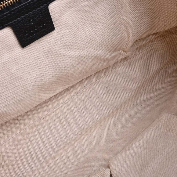 Gucci Soho G Leather Chain Tote Bag Black - Picture 5 of 9